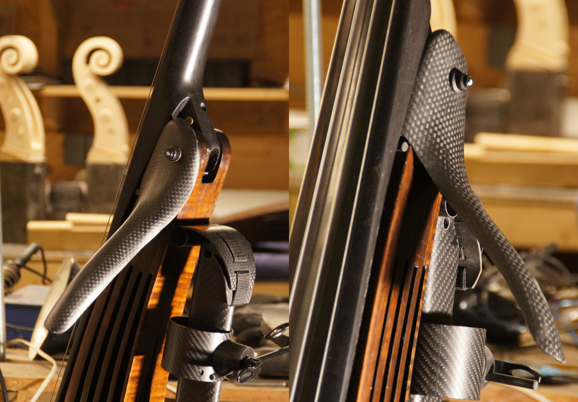 Lingsma electric upright bass barmrest